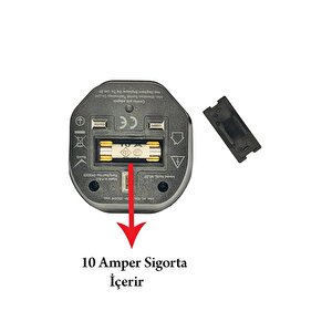 Sl-wl07 İngiliz Erkek Unııversal Dişi Siyah Priz Dönüştürücü Adaptör