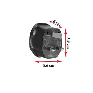 Sl-wl07 İngiliz Erkek Unııversal Dişi Siyah Priz Dönüştürücü Adaptör