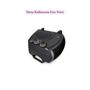 Pf20 Black Elektrikli Fanlı Isıtıcı - Soğutucu