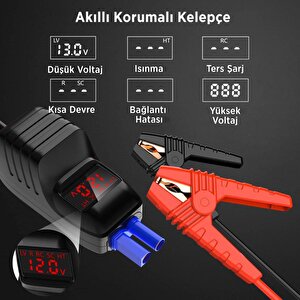 Utrai Jstar 3 20000mah 1600a Jump Starter Lcd Ekranlı Taşınabilir Akü Takviye Cihazı ,Çanta + Powerbank + Led Lamba