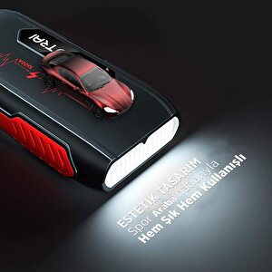 Utrai Jstar 3 20000mah 1600a Jump Starter Lcd Ekranlı Taşınabilir Akü Takviye Cihazı ,Çanta + Powerbank + Led Lamba