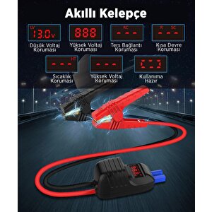 Utrai Jstar Mini 13000mah 1000a Jump Starter Taşınabilir Akü Takviye Cihazı  Powerbank + Led Lamba