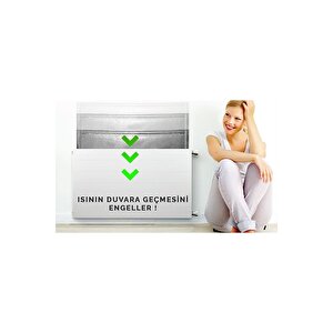 Şeker Portakalım 3 Adet Alüminyum Folyolu 50x100cm Kalınlık:10mm Radyatör Petek Arkası Isı Yalıtım İzolasyon Levhası