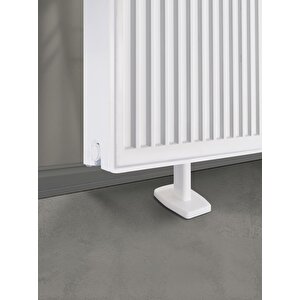 600 Lük Panel Radyatör Zemin Montaj Konsol Seti 2'li Beyaz