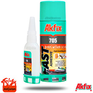 705 Ahşap Plastik Hızlı Yapıştırıcı, 400ml Sprey + 100gr Akti̇vatör 400 ml