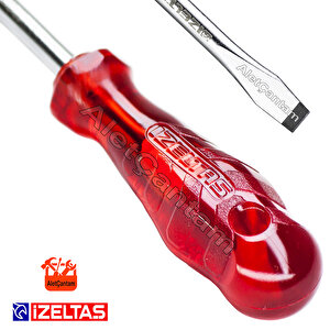 İzeltaş Düz Uçlu Tek Tornavida Kraft 6x100  Genel Kullanım