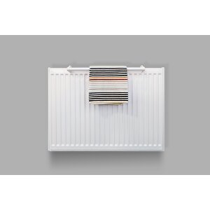 Panel Radyatörler için Havlu Askılık 70 cm, Beyaz 70 cm