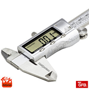 Gfb Di̇ji̇tal Kumpas Paslanmaz Çeli̇k Gövde 150mm Plasti̇k Kutusunda