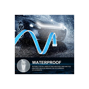 Citroen Zx Kaput Ledi, Gündüz Ledi, Silikon 150cm Mavi