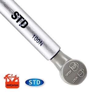 Std Piston Dolap Kapak Amortisörü Gazlı Kapak Pistonu 100n