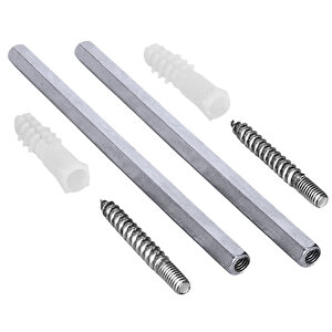 Metal Gizli Raf Tutucu Dekoratif Duvar Bağlantısı 1çift -14cm