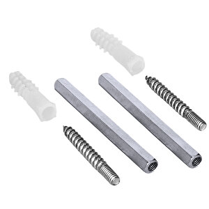 Metal Gizli Raf Tutucu Dekoratif Duvar Bağlantısı 1çift -10cm