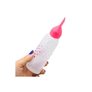 Saç Boyama Aparatı Tarak Başlıklı Saç Boyama Ve Bakım Şişesi - Kolay Yağ Ve Boya Uygulama, Pembe