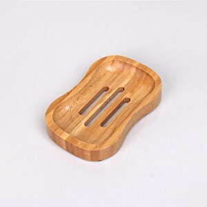 Doğal Bambu Sabunluk - Su Tahliyeli, Şık Ve Ekolojik Tasarım, Oval Yuvarlak