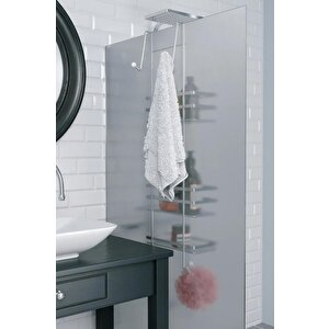 Geseus Üç Katlı Asmalı Banyo Duş Rafı Krom Lm580