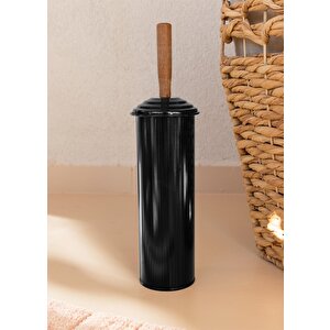 The Mia Stripe Tuvalet Fırçası Siyah