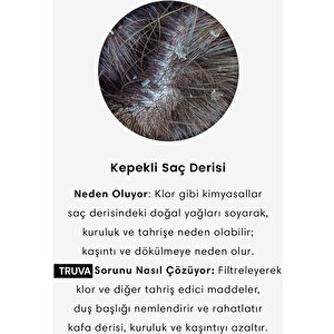 3 Adet Yedek Filtreli Kireç Önleyici Özellikli Masaj Özellikli Duş Başlığı