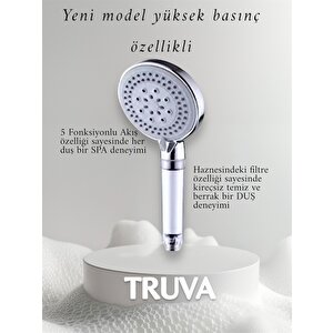 3 Adet Yedek Filtreli Su Tasarruflu Lüks Model Duş Başlığı