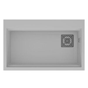 Li̇kya 75,5x47 Cm Beyaz Granit Mutfak Eviyesi