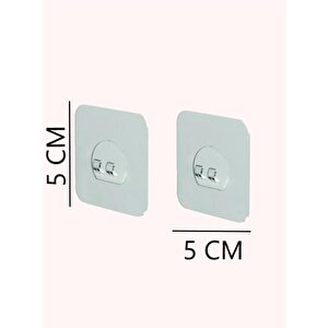 2 Adet Güçlü Kendinden Yapışkanlı Kanca Duş Rafı Kancası, Sticker Sty004