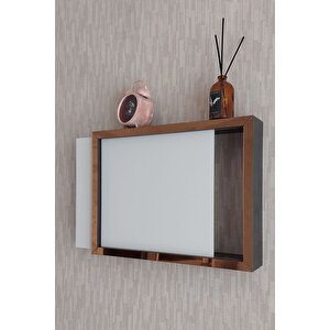 Siyah-bronz 25x35x7 Cm Düz Kapaklı Duvara Asılabilir Sigorta Ve Modem-wifi Saklama Kutusu! Saklama Kutusu