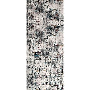 Dijital Baskı Kaymaz Taban Yıkanabilir Kesme Yolluk Oda Salon Mutfak Modern Çok Renkli Halı 80x850 cm