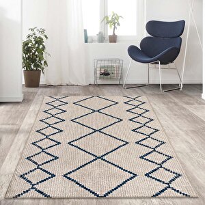 Dijital Baskı Kaymaz Taban Yıkanabilir Kesme Yolluk Oda Salon Mutfak İskandinav Krem Halı 200x550 cm