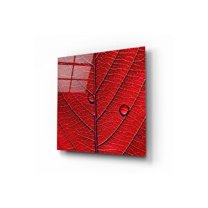 Yaprak Cam Tablo | Hediyelik, Dekoratif, Ofis, Mutfak 50x50 cm