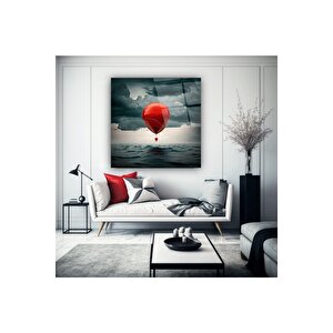 Uçan Balon Cam Tablo | Hediyelik, Dekoratif, Ofis, Mutfak