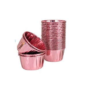 Muffin Kağıt Karton Rose Gül Cupcake Kek Kalıbı Kapsülü Kabı - 25 Adetlik 10 Paket