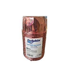 Muffin Kağıt Karton Rose Gül Cupcake Kek Kalıbı Kapsülü Kabı - 25 Adetlik 5 Paket