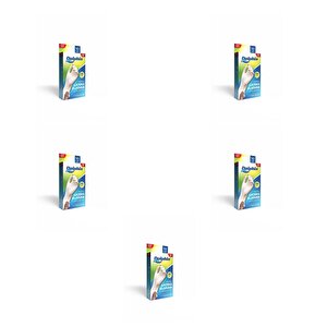 Dolphin Tek Kullanımlık Lateks Beyaz Pudralı Muayene Eldiveni - Medium - Orta Boy - 10'lu 5 Paket