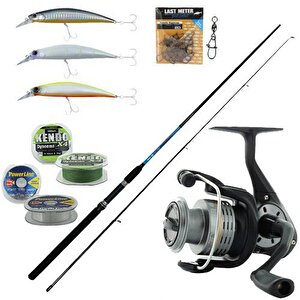 Yek Outdoor Spin Oltası Seti Okuma G-power Spin 8' 240cm 15-40 Gr 2 Parça Spin Kamışı & Okuma Revenger Rv-40 Fd Olta Makinesi