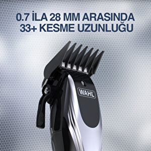 Wahl 9657 Rapid Clip 12 Kılavuz Taraklı Şarjlı Saç Sakal Kesme Makinesi 09657-0460
