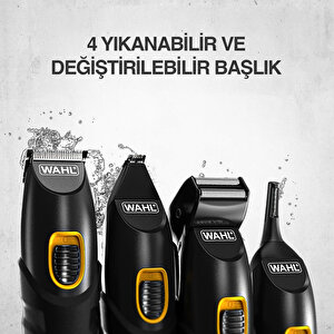 Wahl 9893 Extreme Grip Advanced Hepsi Bir Arada Şarjlı Erkek Bakım Kiti 09893-0460