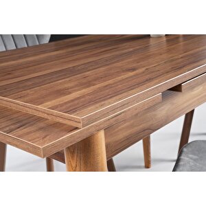 Cunda Star Mutfak Masası Sandalye Takımı 70x110 Ceviz