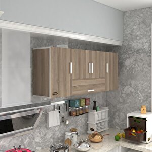 Hazır Mutfak Acus22 Crd 060*150*22 Mutfak Banyo Dolabı Kapaklı Raflı Cordoba