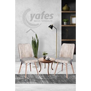 Yafes Kare Gold 5'li Sandalye Mutfak Sandalyesi