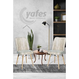 Yafes Kare Gold Sandalye Mutfak Sandalyesi