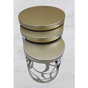 Zigon Sehpa Model 90518 Metal Ayak Osmanlı Cnc Kesim Gold Rrenk El Yapım