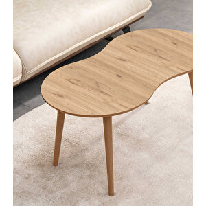 Moon Mdf Ahşap Orta Sehpa - Meşe