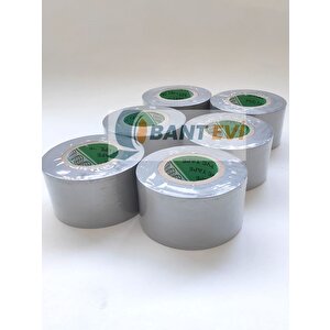 Gri Pvc Bant 6 Adet 5cmx25m İzolasyon Bandı 50mm Gri Yalıtım Bantı 5 cm