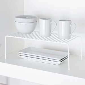 Tel Organi̇zer Dolap Depolama Rafi 4'lü Set 22x40cm Beyaz