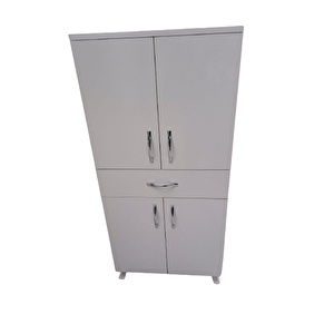 Çok Amaçlı 19736 Dolap Beyaz Model Hard Parlak Suntalem 130 4raf Demonte El Yapım