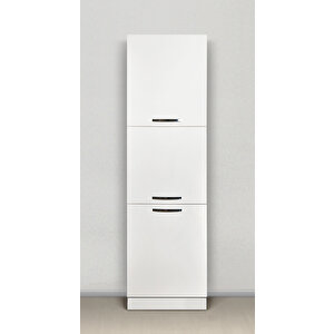 Mutfak Kiler Dolabı 60 Cm  Parlak Beyaz