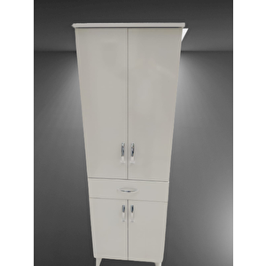 Çok Amaçlı 18179 Dolap Beyaz Model Hard Parlak Suntalem 130 Demonte 4raf El Yapım