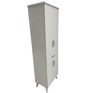 Çok Amaçlı 18180 Dolap Beyaz Model Hard Parlak Suntalem 180 Demonte 4raf El Yapım