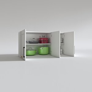 Hazır Mutfak Dolabı Limon60 Byz Mod1 60*120*32 Mebran Kapak Suntalam Gövde Beyaz