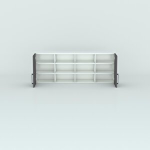 Hazır Mutfak Dolabı Biber90 Gri Mod2 90*160*32 Mebran Kapak Suntalam Gövde Beyaz