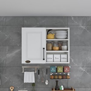 Hazır Mutfak Dolabı Tere90 Byz Mod1 90*080*32 Mebran Kapak Suntalam Gövde Beyaz